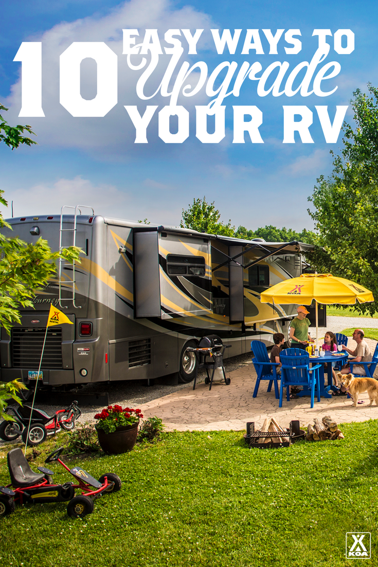 10 Easy Ways to Upgrade Your RV - A few simple additions can take your RV from off-the-lot to totally personalized!
