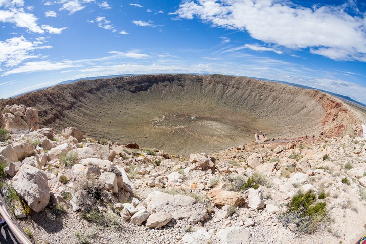 Meteor Crater near Flagstaff in Arizona