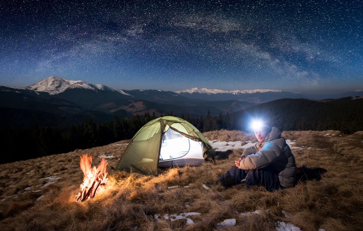 Headlamps are great for camping