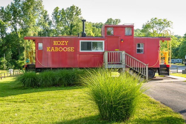 Stay in a Caboose or Train Car at KOA