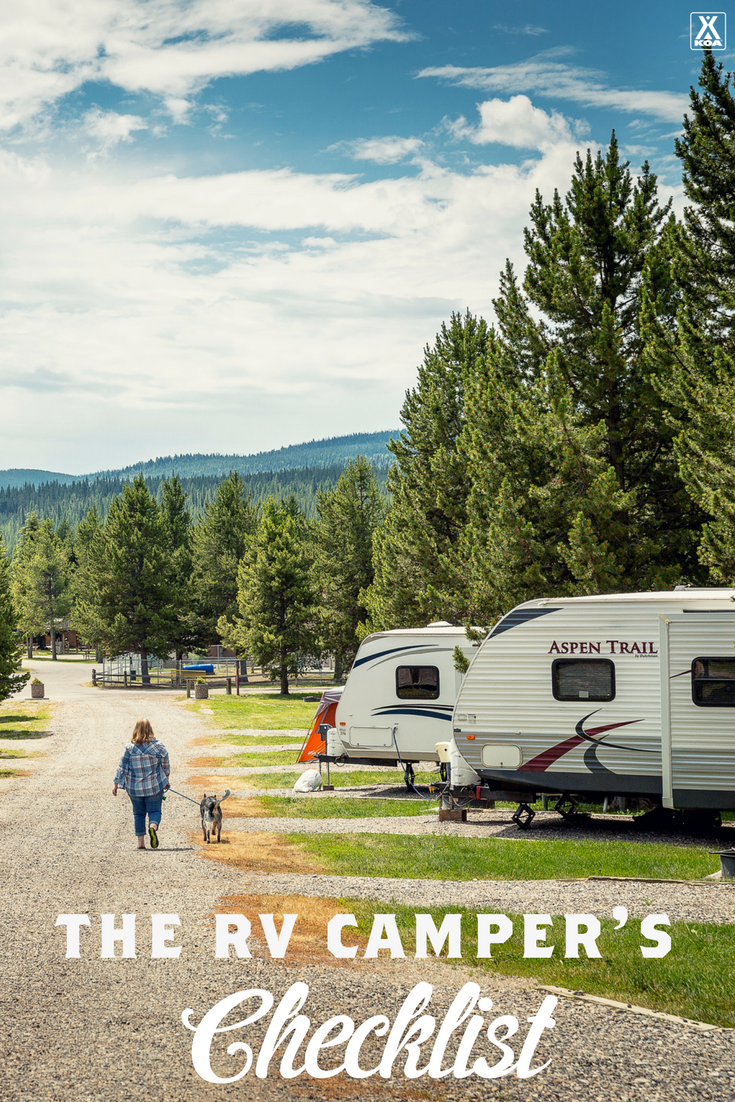 The RV Camper's Checklist - Use our handy list to hit the road with ease!