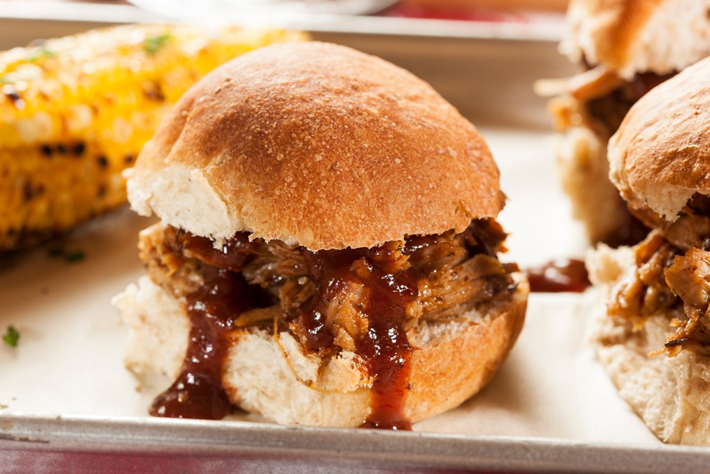 Smoked Barbecue Pulled Sliders with Sauce