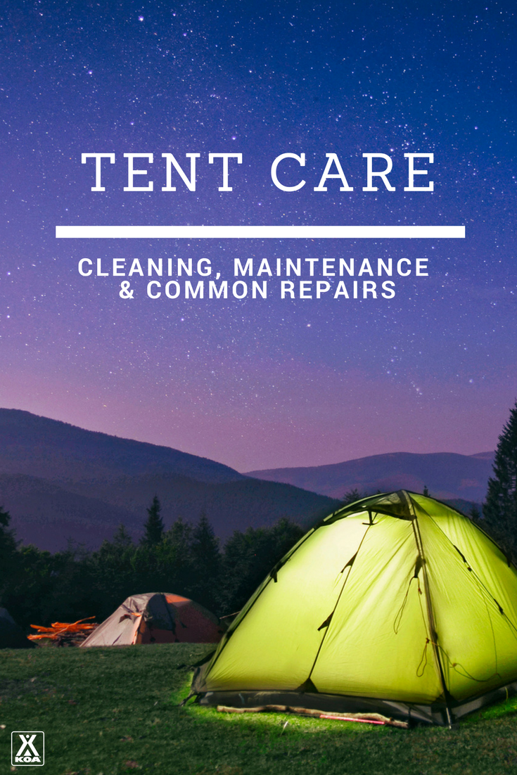 Learn how to take care of your tent.