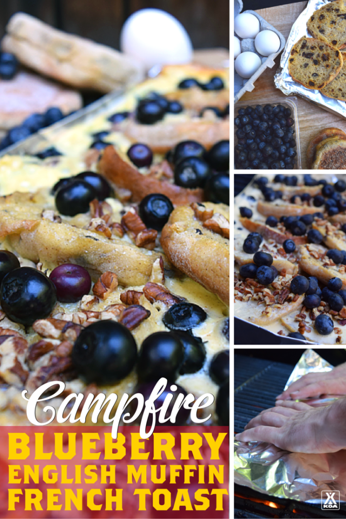 How To Make Campfire Blueberry English Muffin French Toast